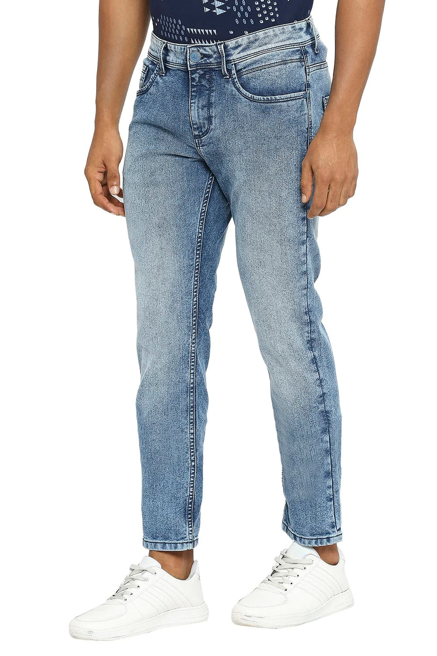 BASICS DRIFT FIT COPEN BLUE COTTON POLYESTER STRETCH JEANS