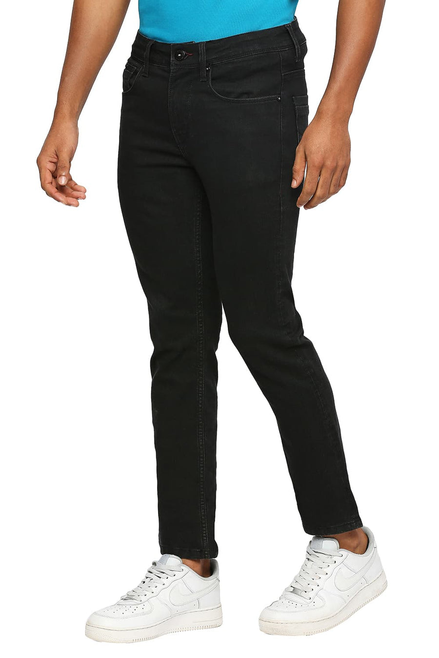 BASICS DRIFT FIT CAVIAR COTTON POLYESTER STRETCH JEANS