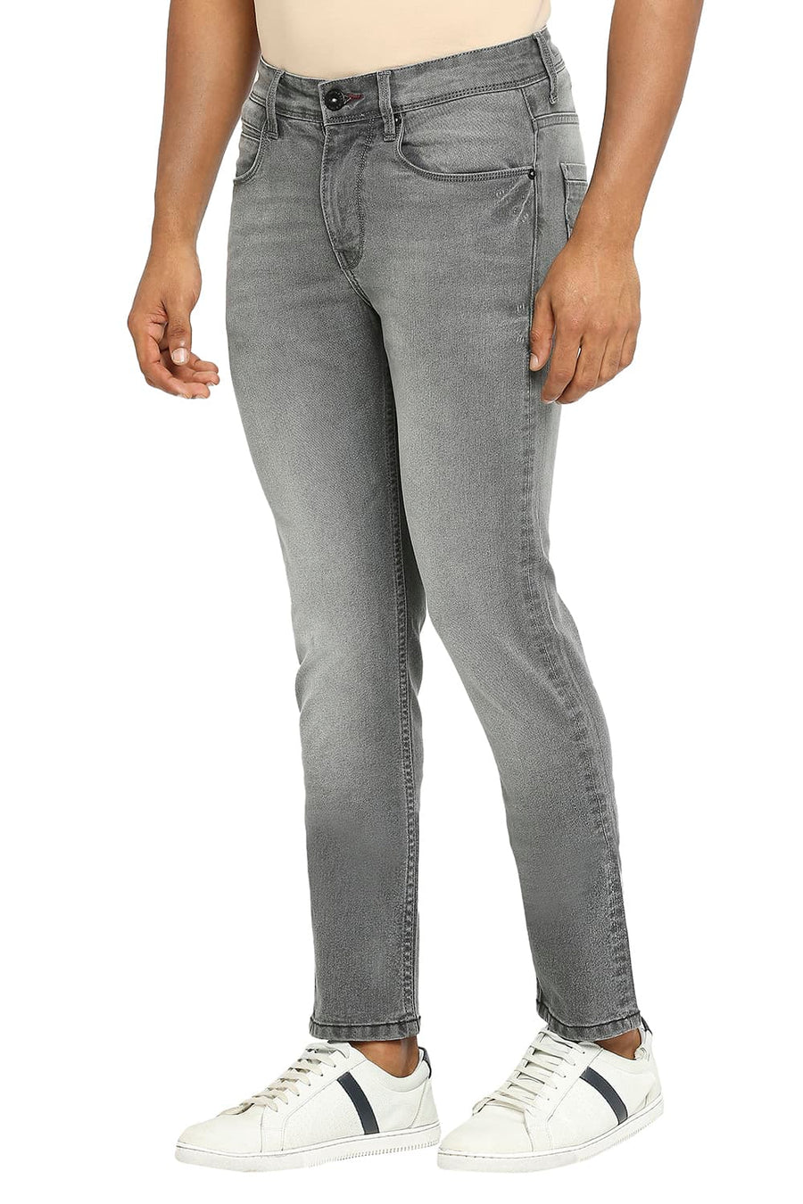 BASICS DRIFT FIT STEEL GREY COTTON POLYESTER STRETCH JEANS
