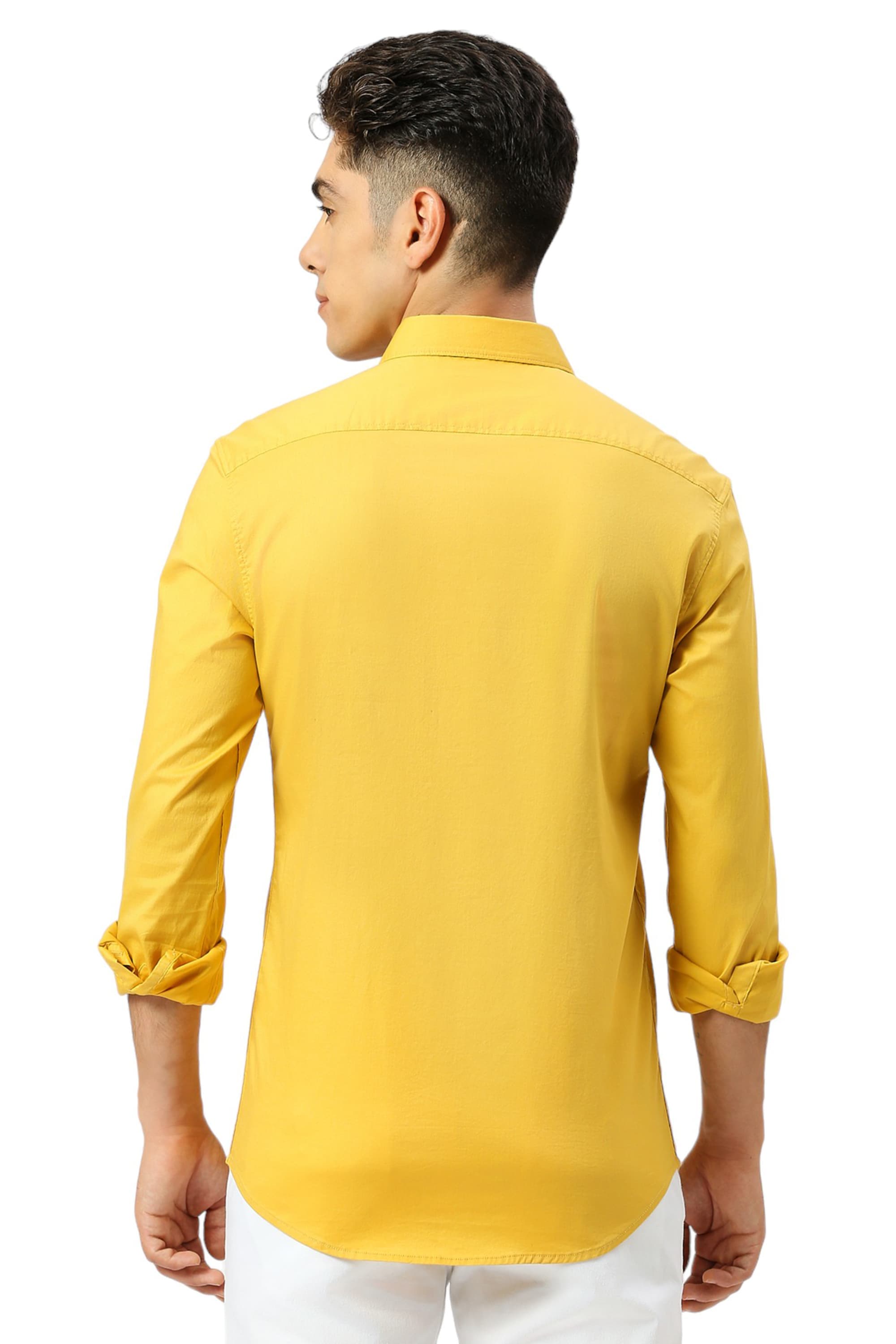 SLIM FIT COTTON TWILL SHIRT