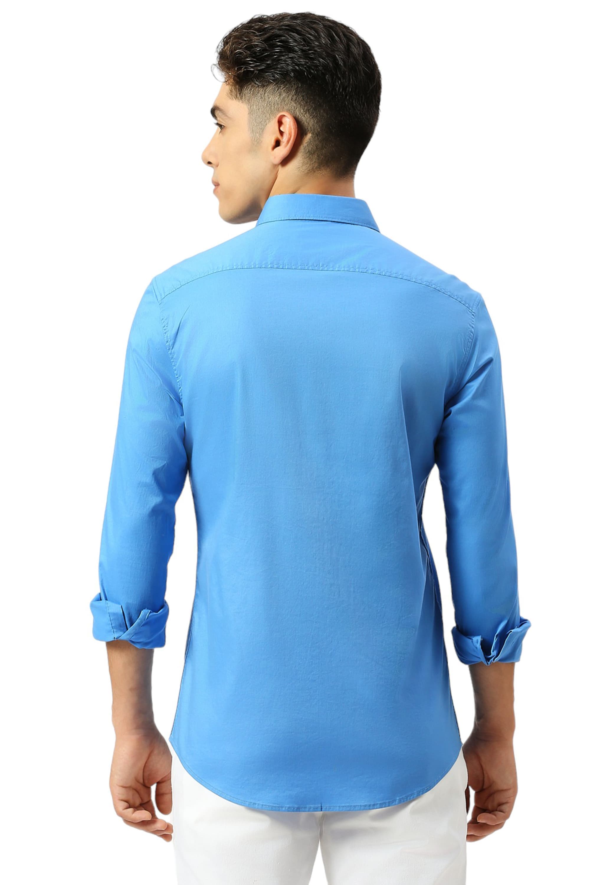 SLIM FIT COTTON TWILL SHIRT