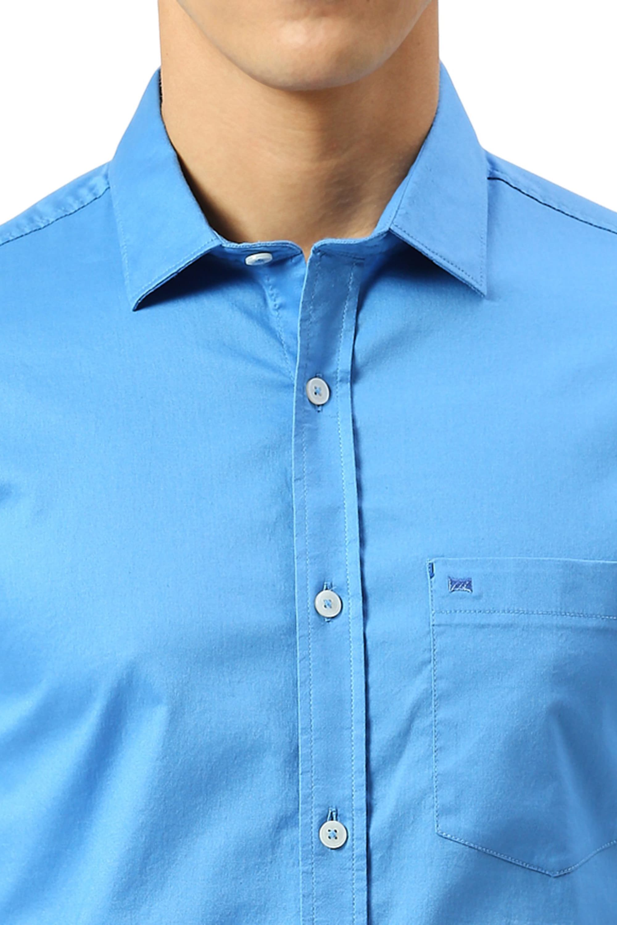 SLIM FIT COTTON TWILL SHIRT