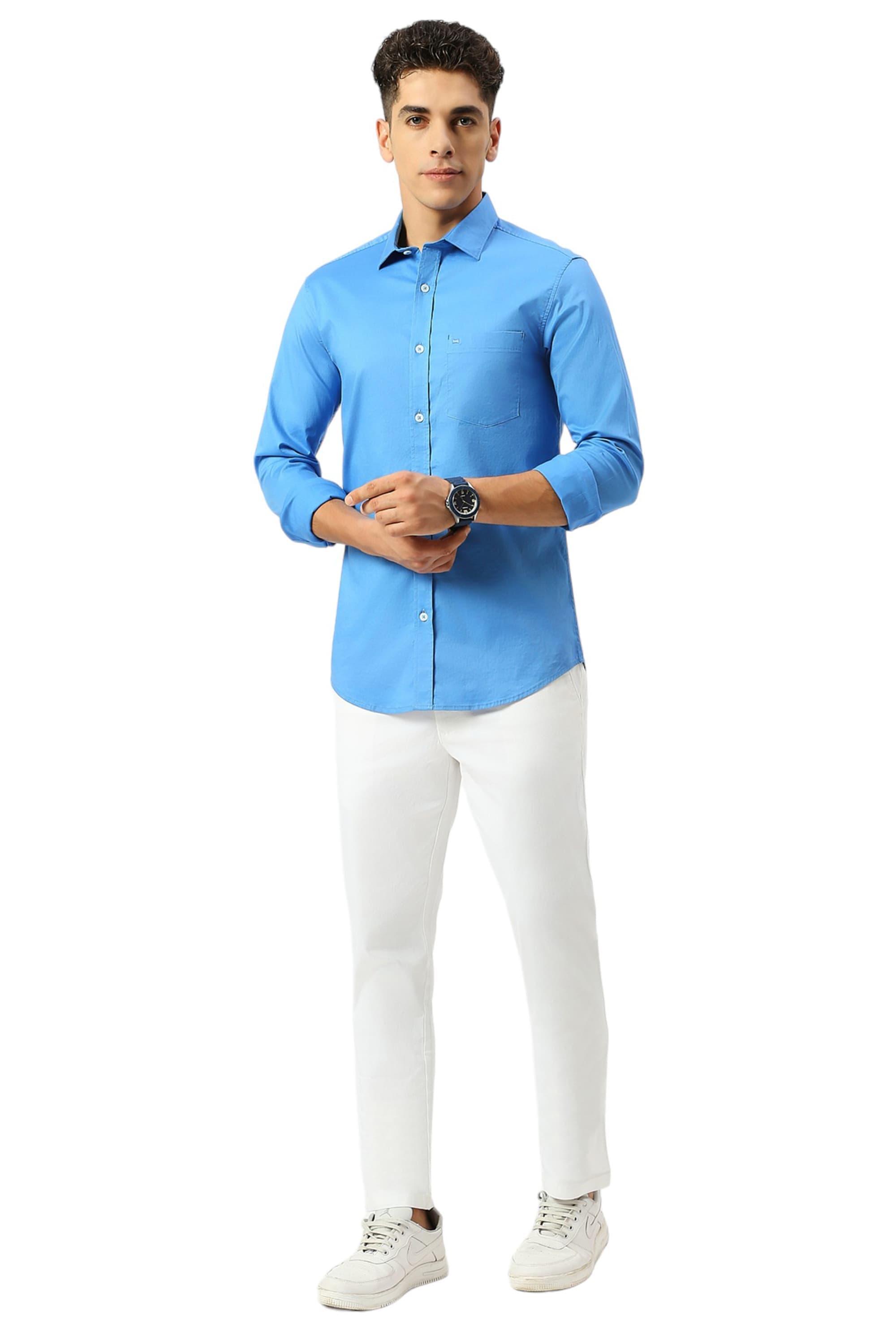 SLIM FIT COTTON TWILL SHIRT