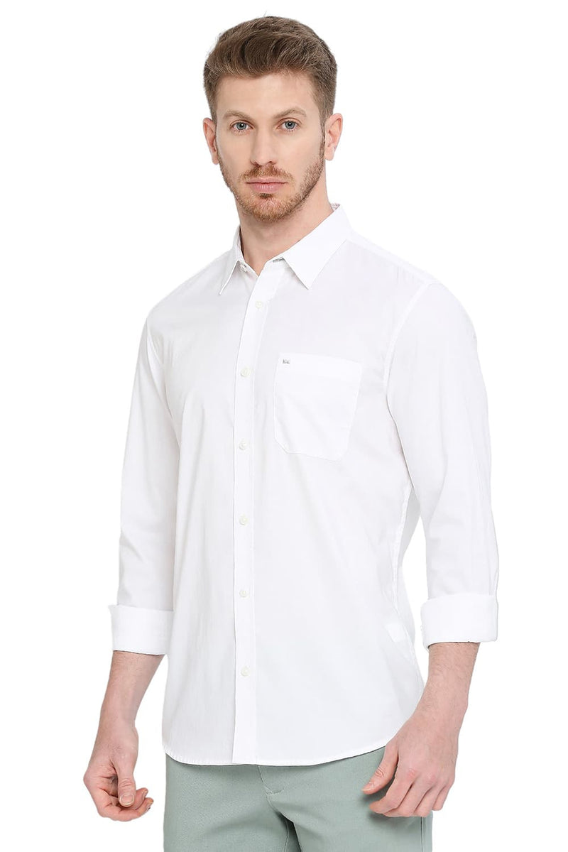 BASICS SLIM FIT COTTON OXFORD SHIRT