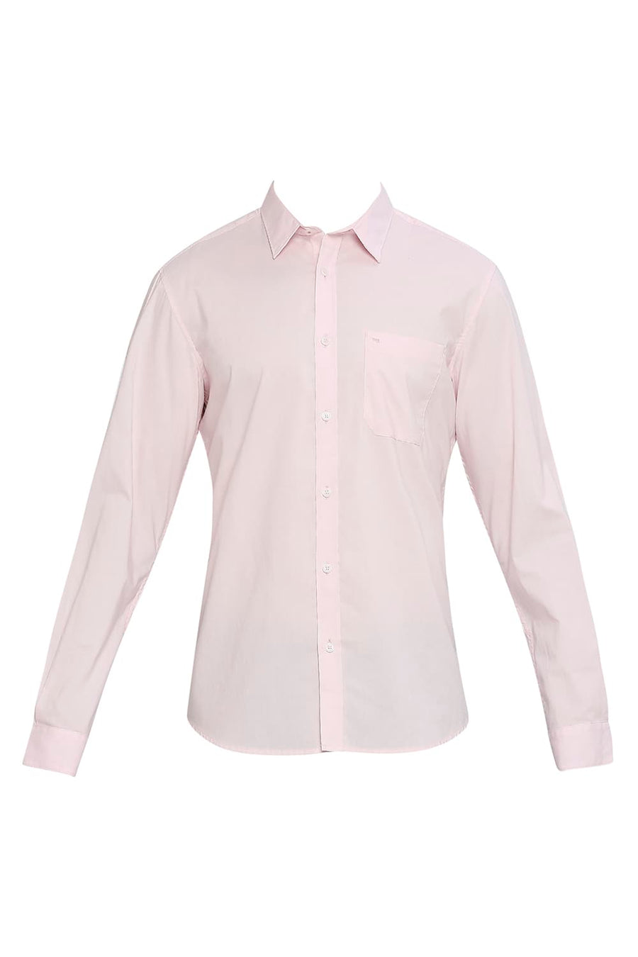 BASICS SLIM FIT CRYSTAL PINK COTTON OXFORD SHIRT