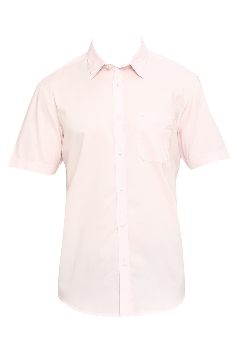 BASICS SLIM FIT COTTON OXFORD HALFSLEEVES SHIRT