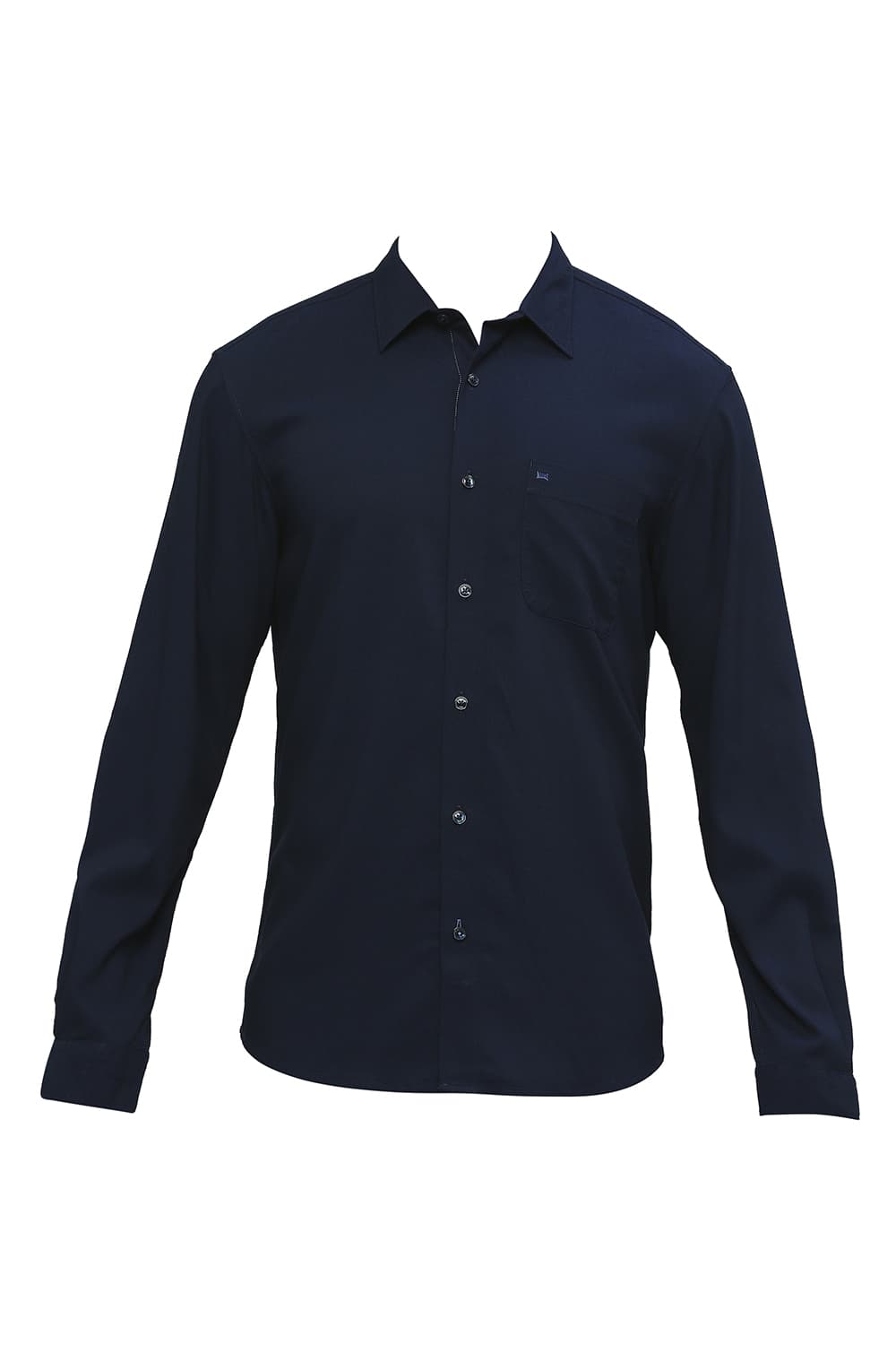 BASICS SLIM FIT TENCEL POLYESTER STRETCH DOBBY SHIRT