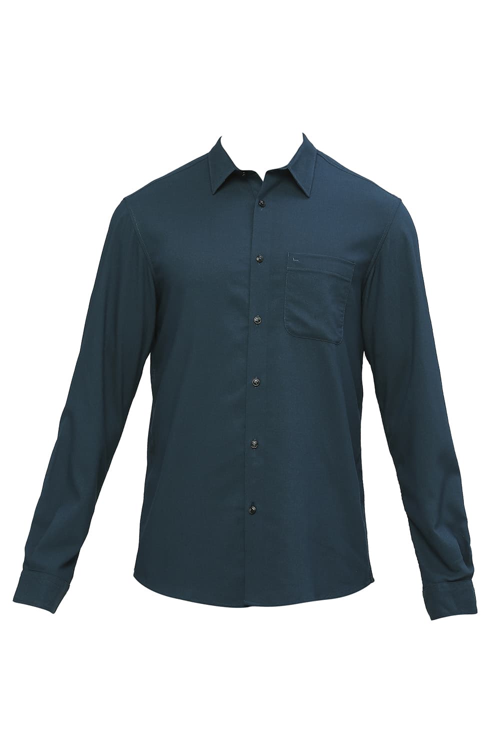 BASICS SLIM FIT TENCEL POLYESTER STRETCH DOBBY SHIRT