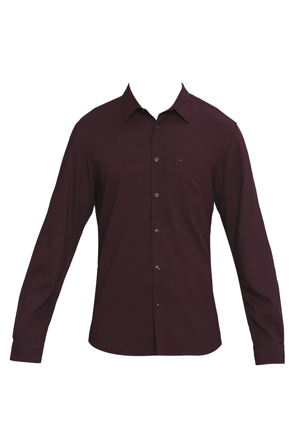 BASICS SLIM FIT TENCEL POLYESTER STRETCH DOBBY SHIRT