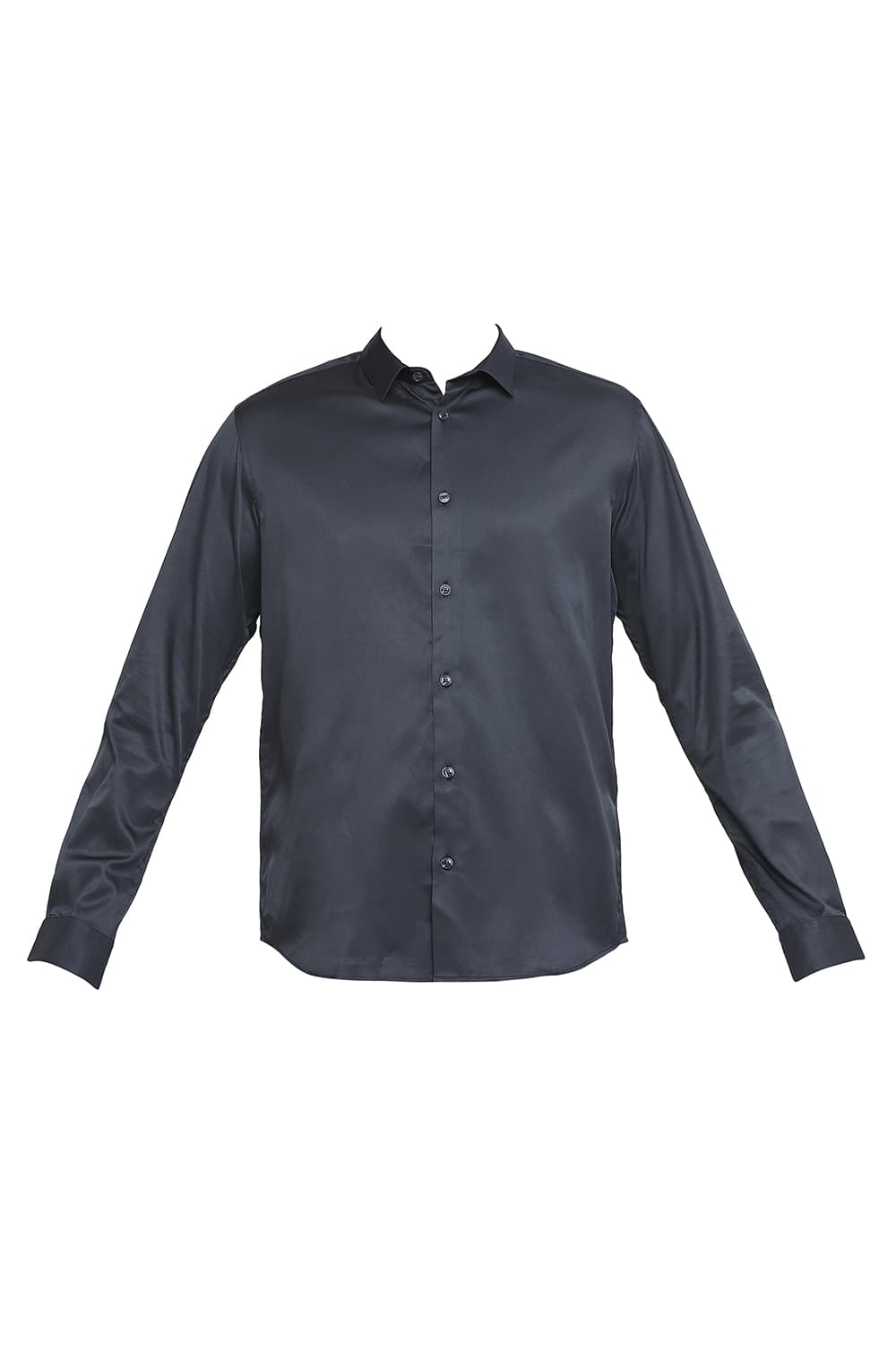 BASICS SLIM FIT POLYESTER STRETCH SHIRT