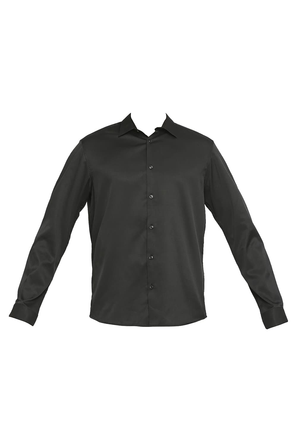 BASICS SLIM FIT POLYESTER STRETCH SHIRT