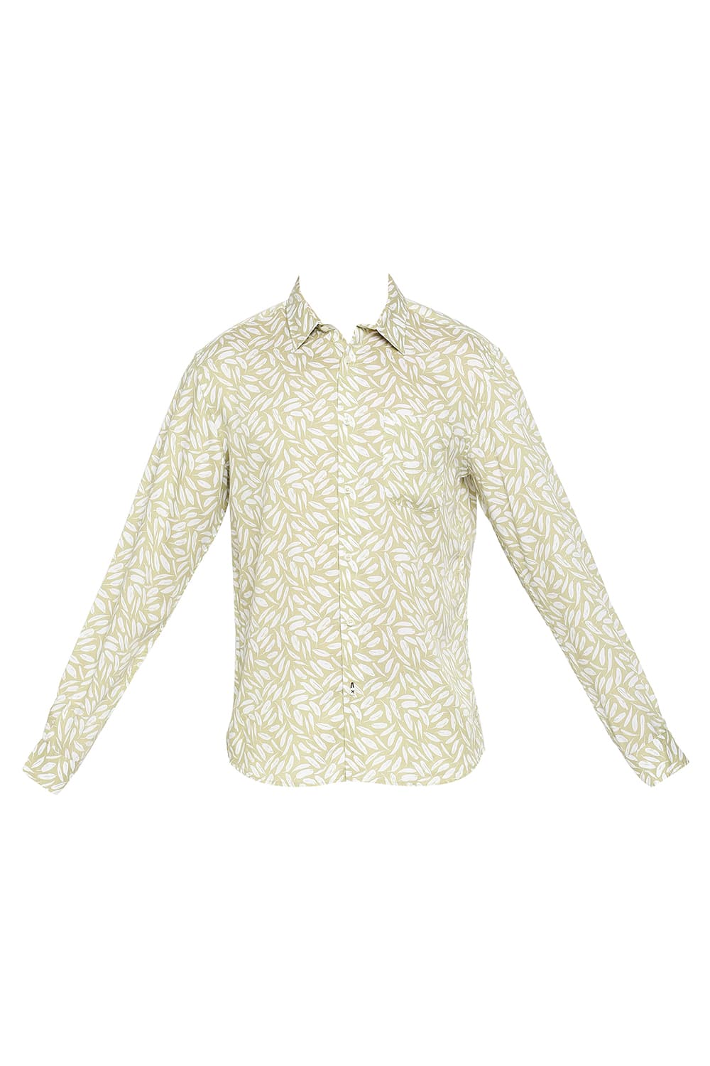 BASICS SLIM FIT TENCEL PRINTED SHIRT