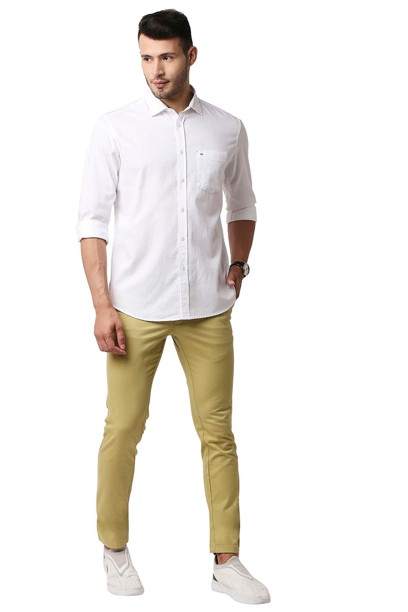 BASICS SLIM FIT CREPE SHIRT