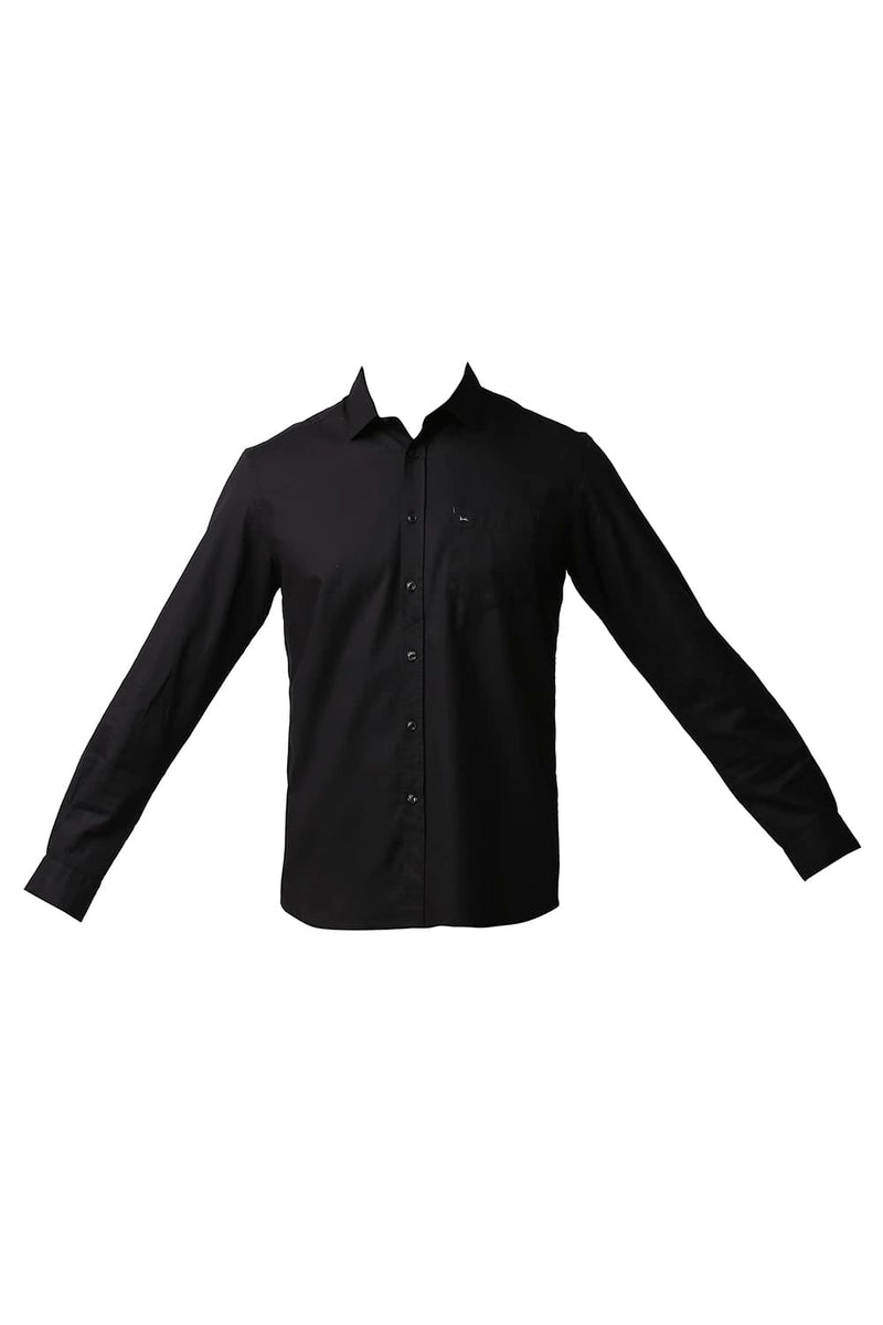 BASICS SLIM FIT CREPE SHIRT