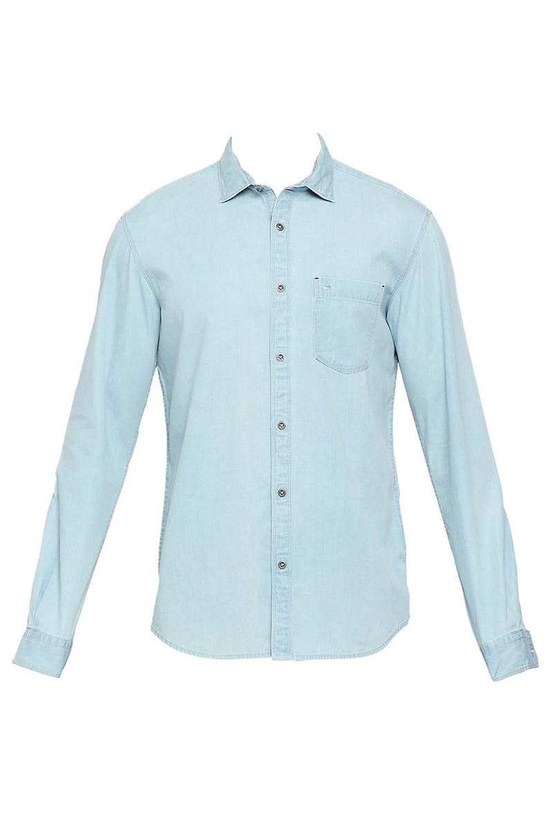 BASICS SLIM FIT COTTON SHIRT