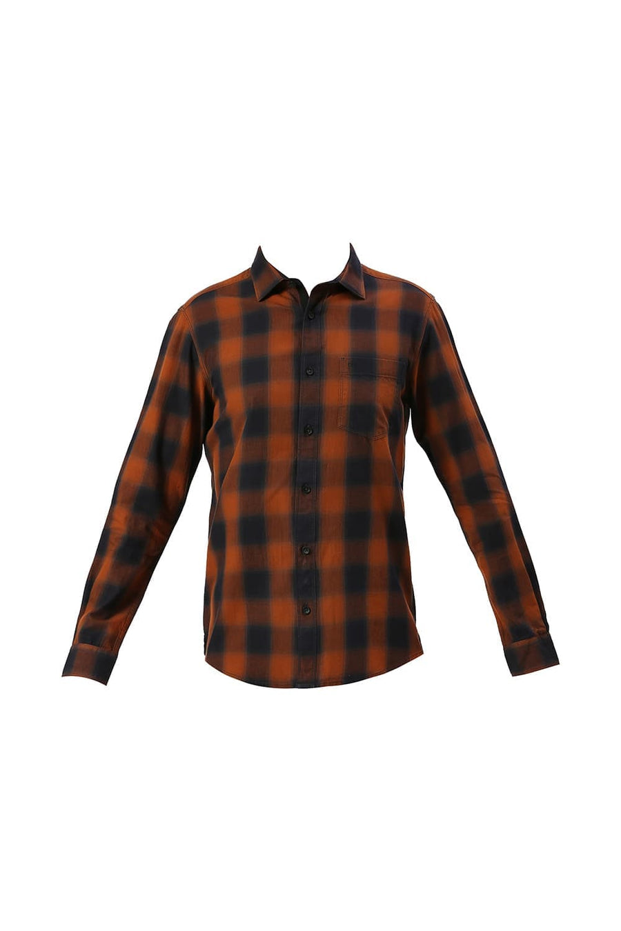 BASICS SLIM FIT PARTRIDGE COTTON TWILL CHECKS SHIRT