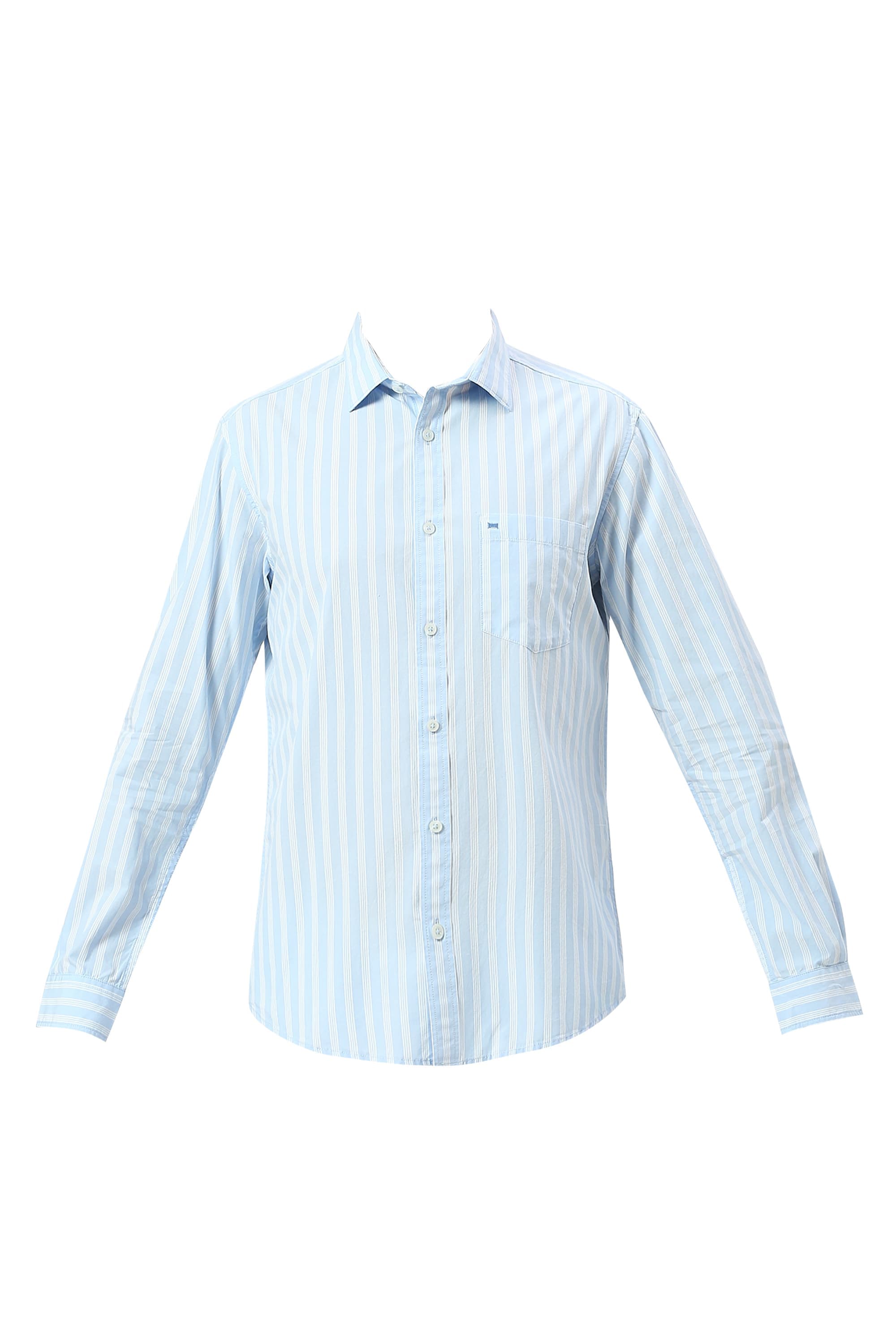 SLIM FIT COTTON STRIPE SHIRT