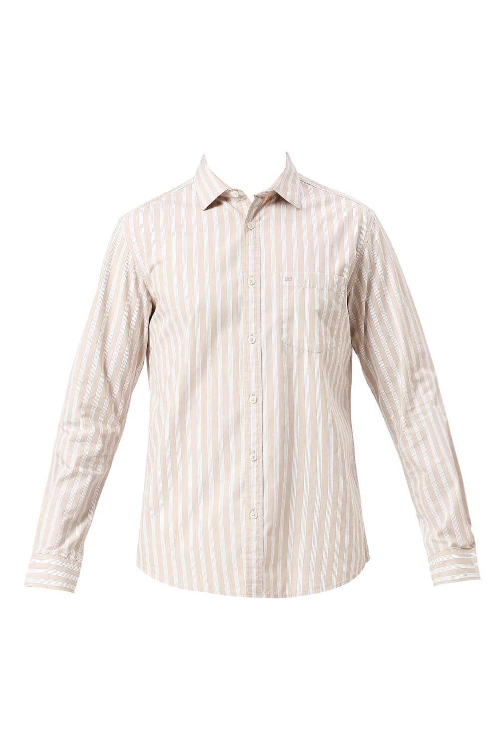 SLIM FIT COTTON STRIPE SHIRT
