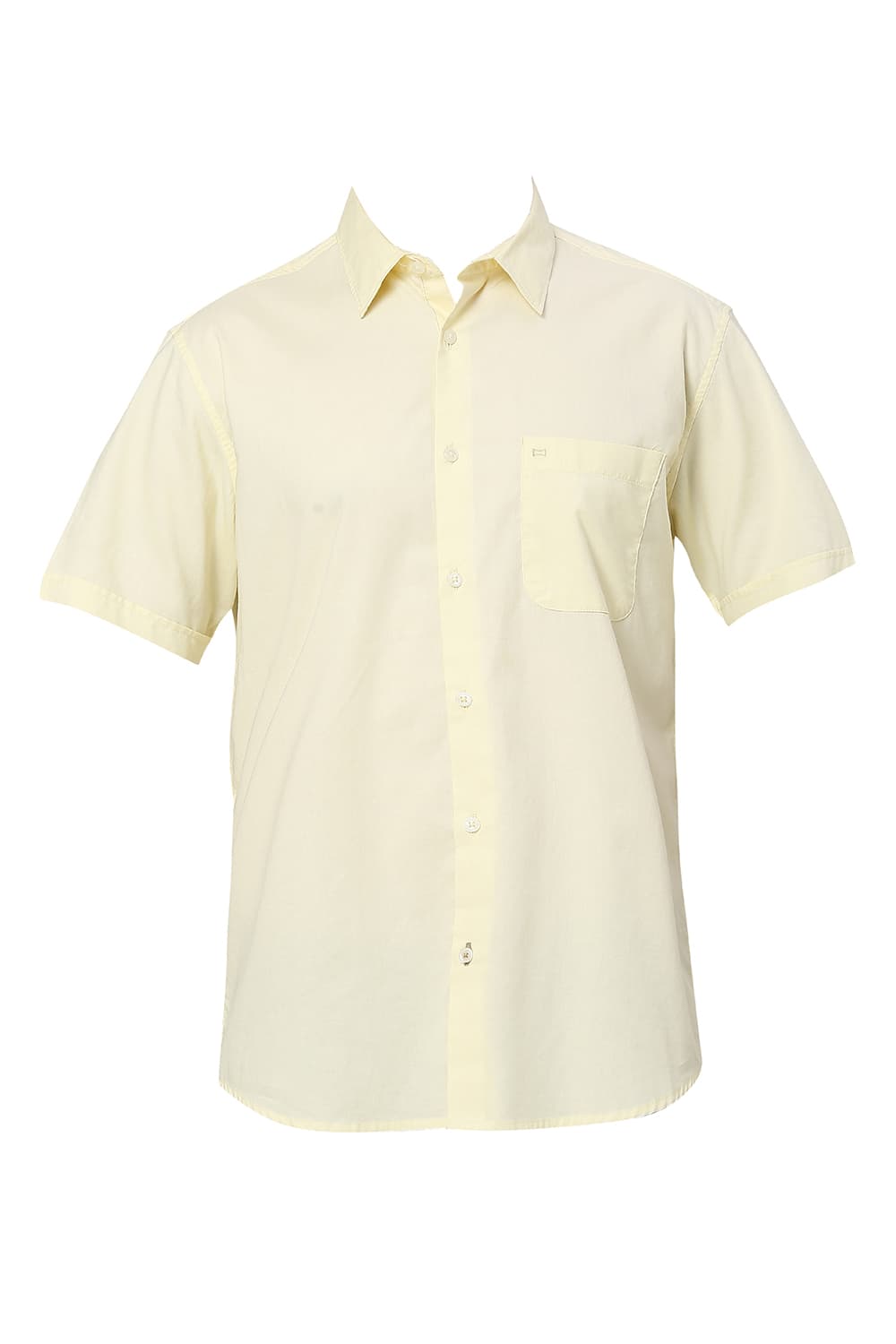 SLIM FIT COTTON OXFORD HALFSLEEVES SHIRT