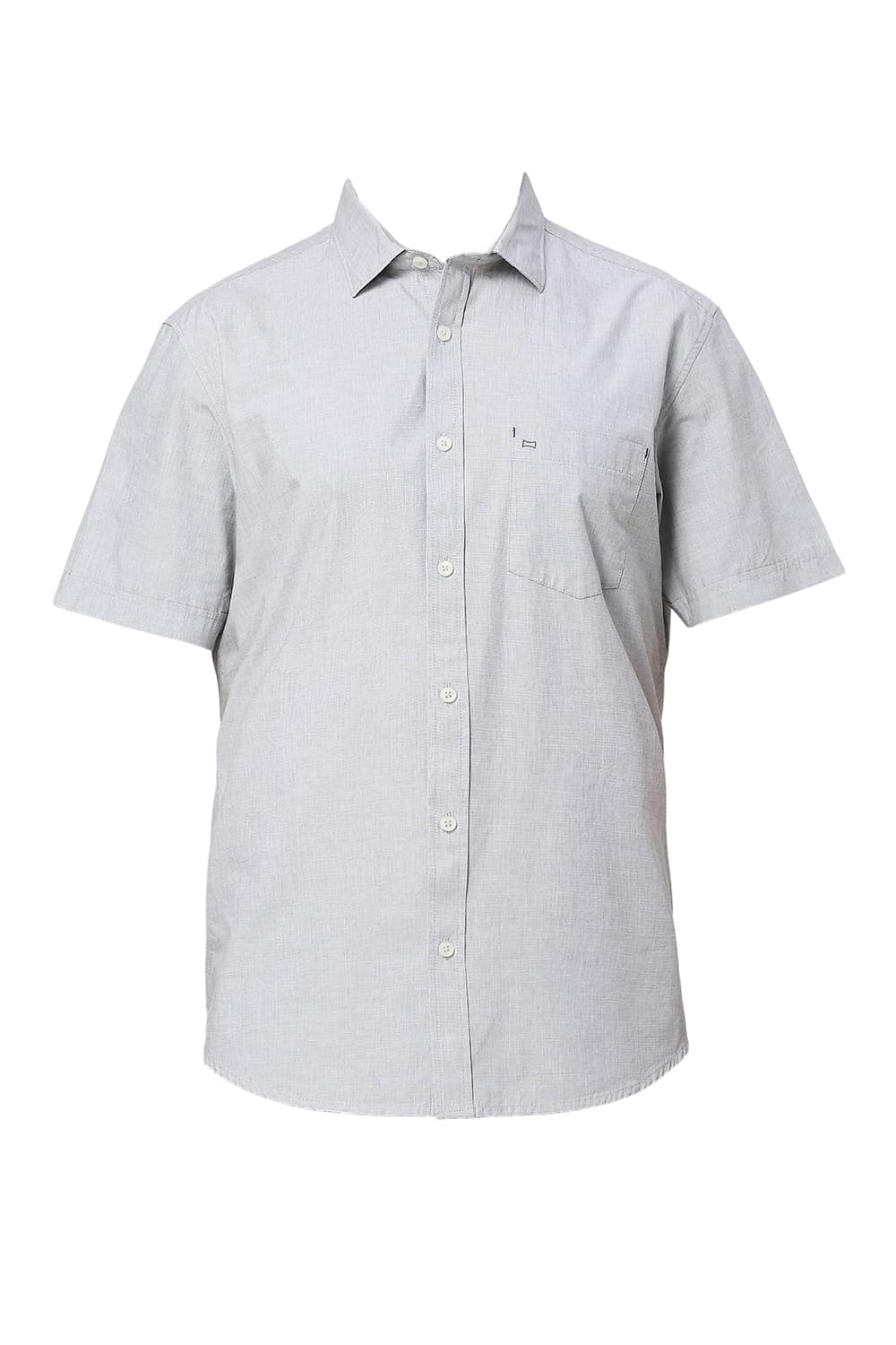 SLIM FIT COTTON FIL-A-FIL HALFSLEEVES SHIRT