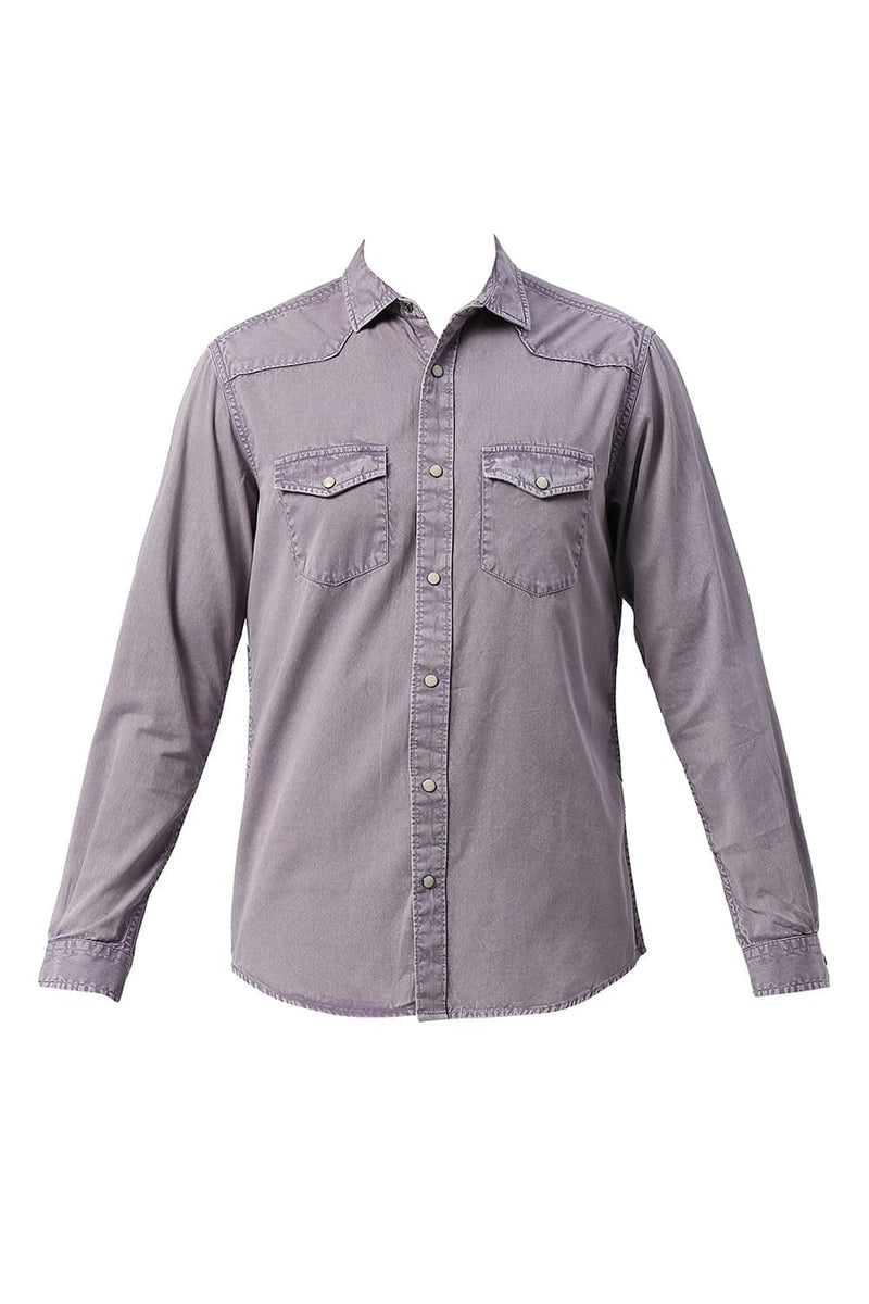 SLIM FIT COTTON TWILL SHIRT