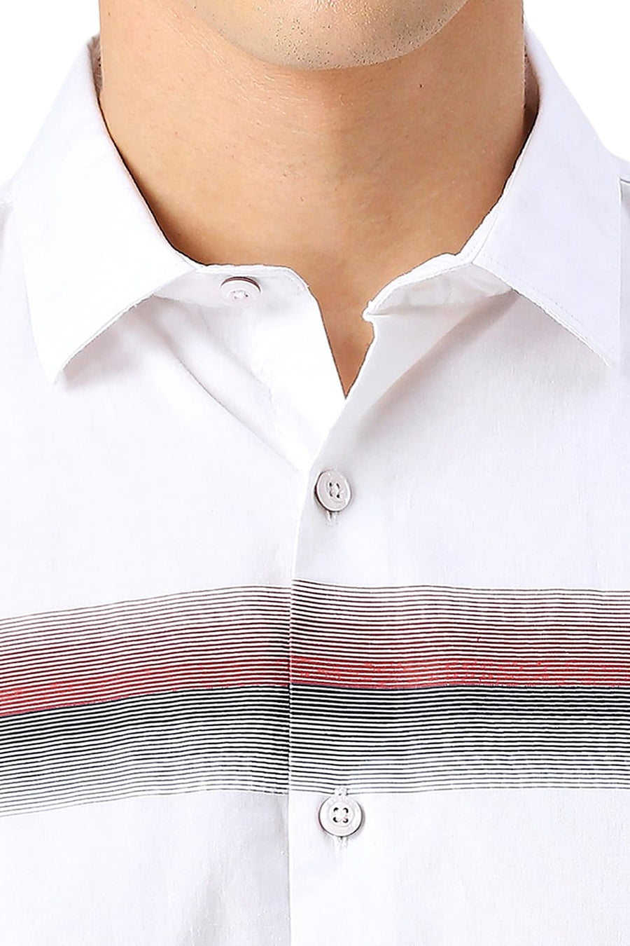 BASICS SLIM FIT BRIGHT WHITE COTTON OXFORD SHIRT