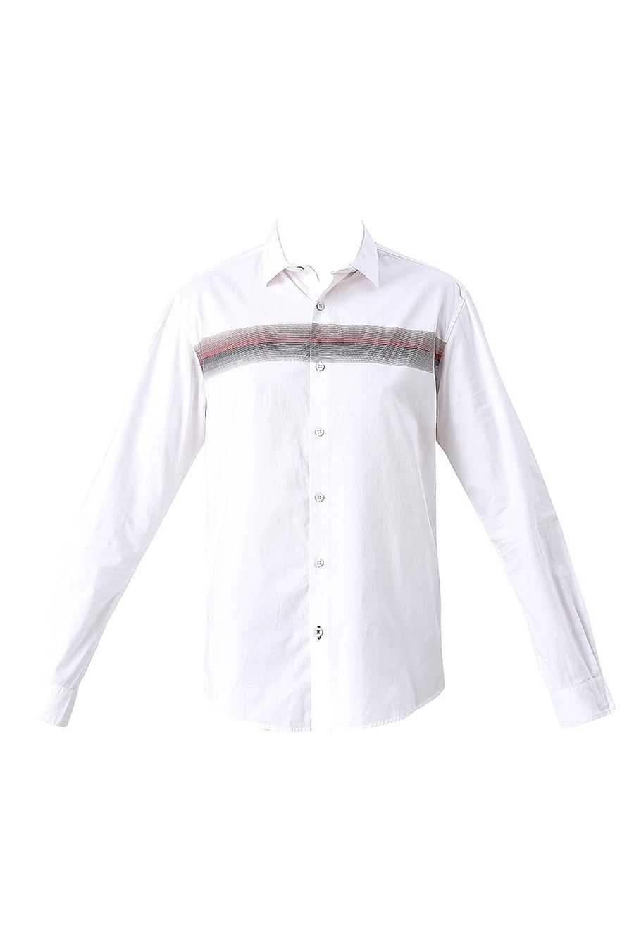 BASICS SLIM FIT BRIGHT WHITE COTTON OXFORD SHIRT