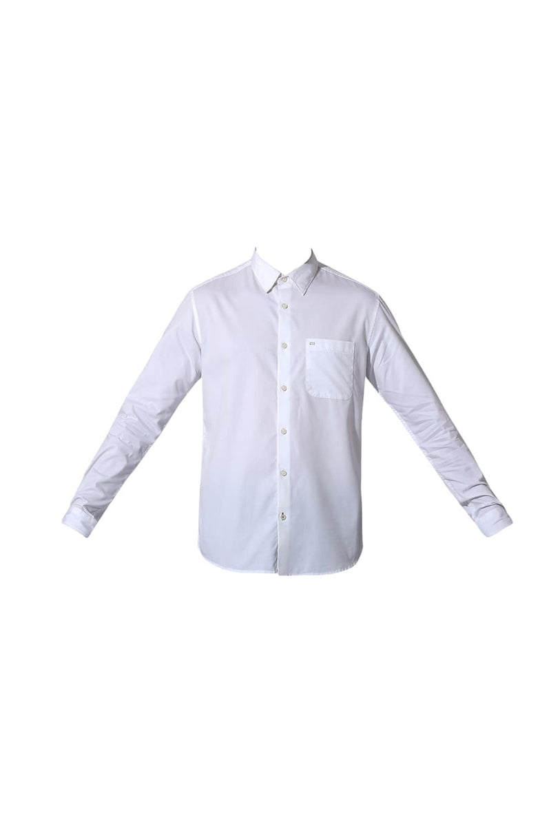 SLIM FIT COTTON POLYESTER CAVALRY TWILL SHIRT