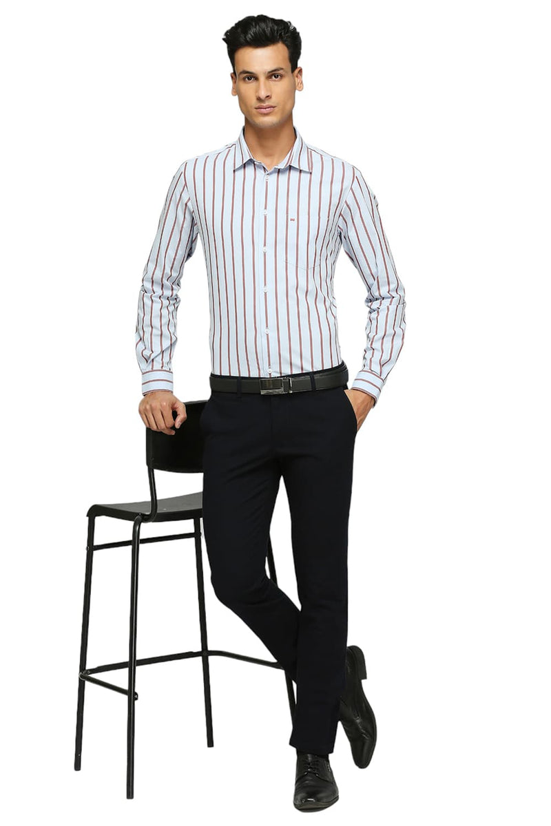 SLIM FIT COTTON STRIPES SHIRTS