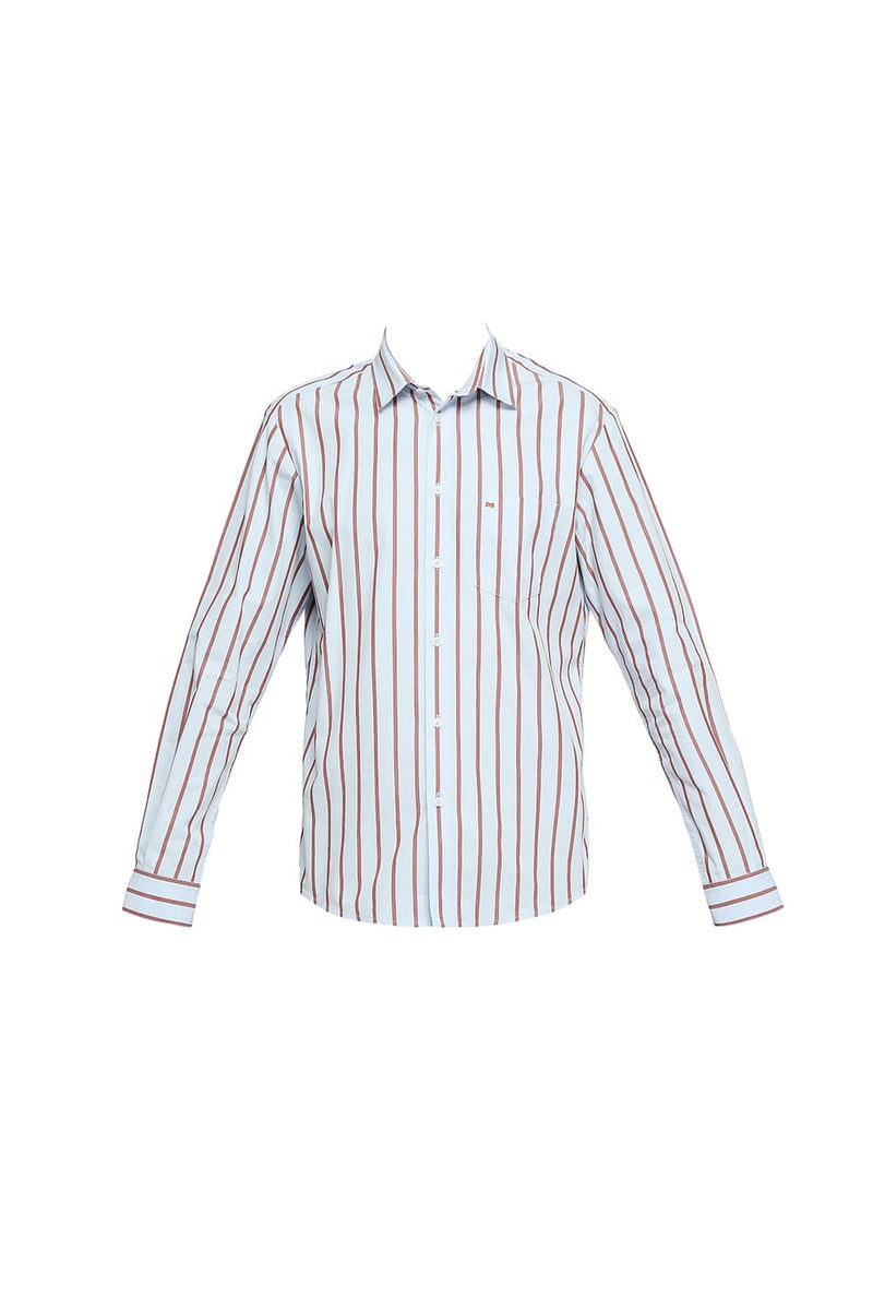 SLIM FIT COTTON STRIPES SHIRTS