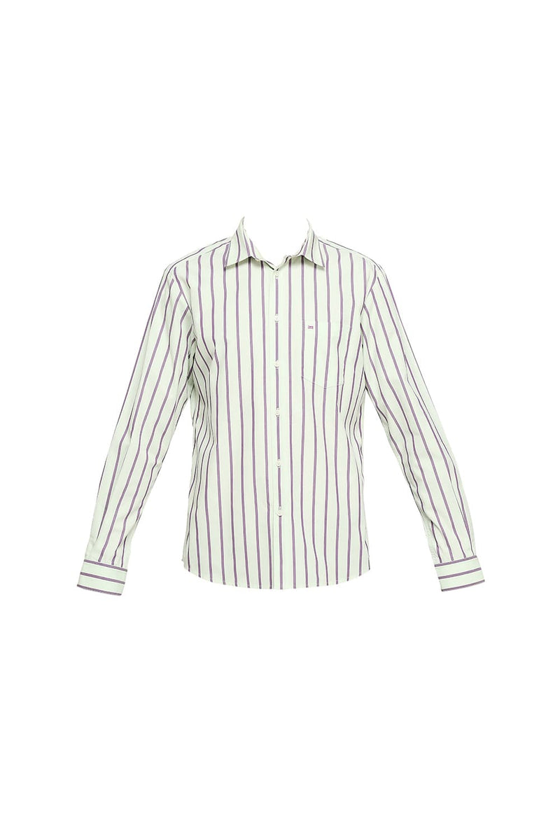 SLIM FIT COTTON STRIPES SHIRTS