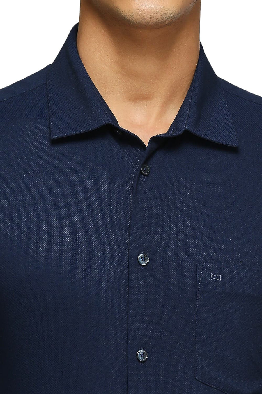 BASICS SLIM FIT FOG ECRU TENCEL POLYESTER STRETCH DOBBY SHIRTS