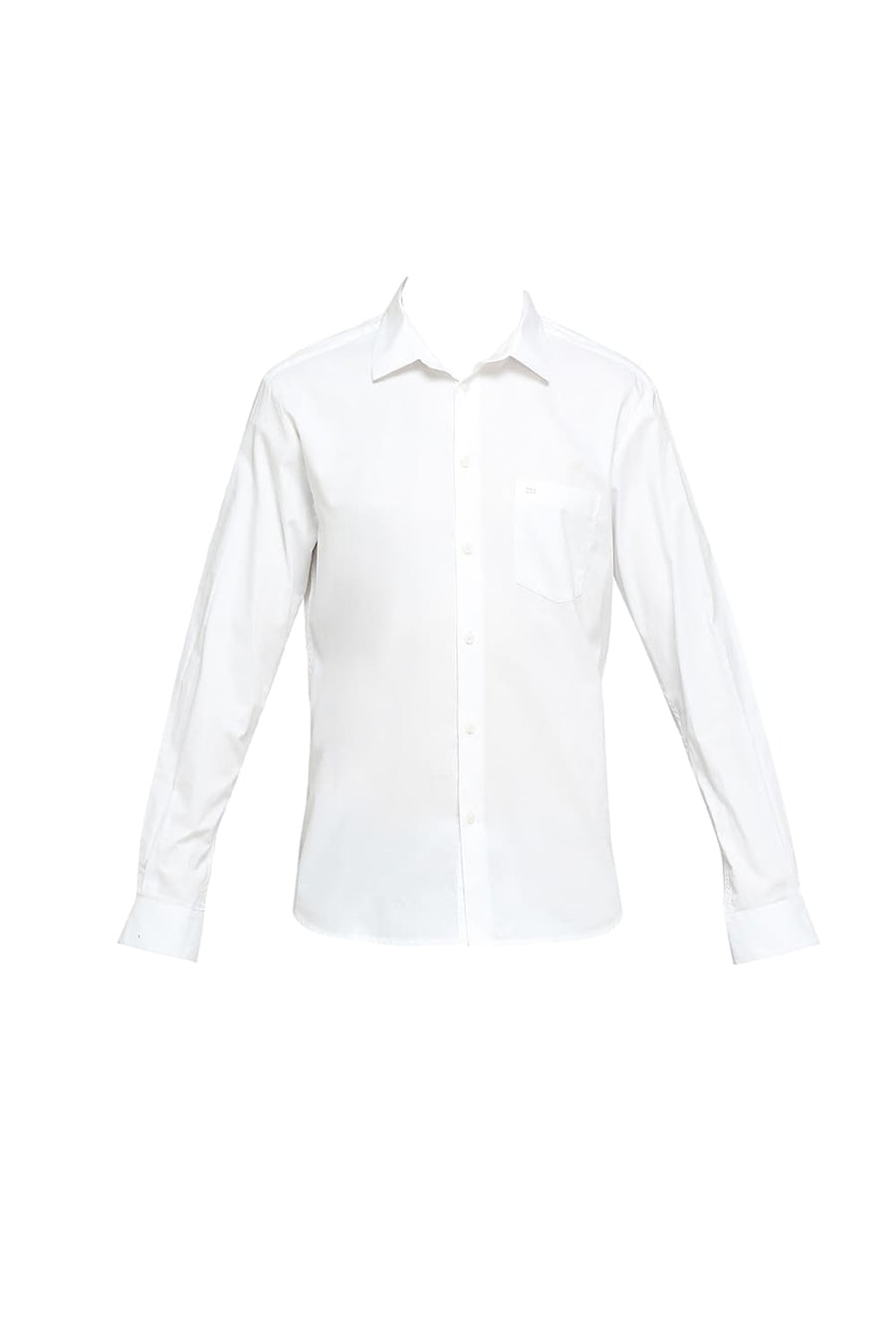 BASICS SLIM FIT CLOUD WHITE COTTON OXFORD SHIRTS