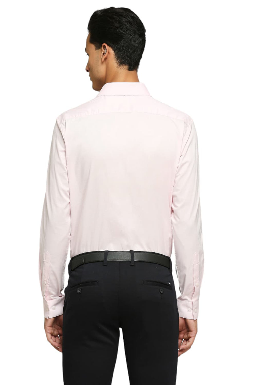 BASICS SLIM FIT CRYSTAL PINK COTTON OXFORD SHIRTS