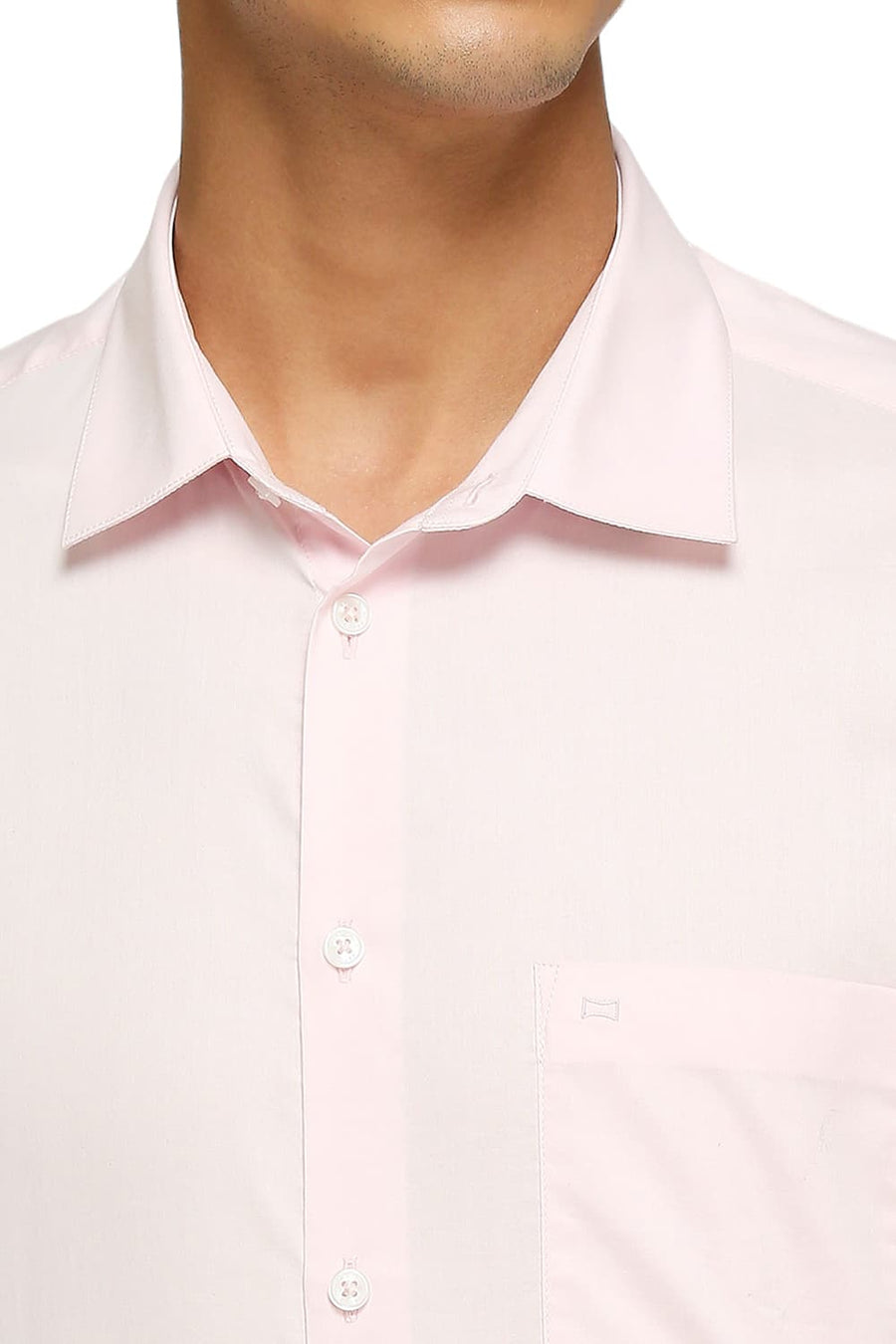 BASICS SLIM FIT CRYSTAL PINK COTTON OXFORD SHIRTS