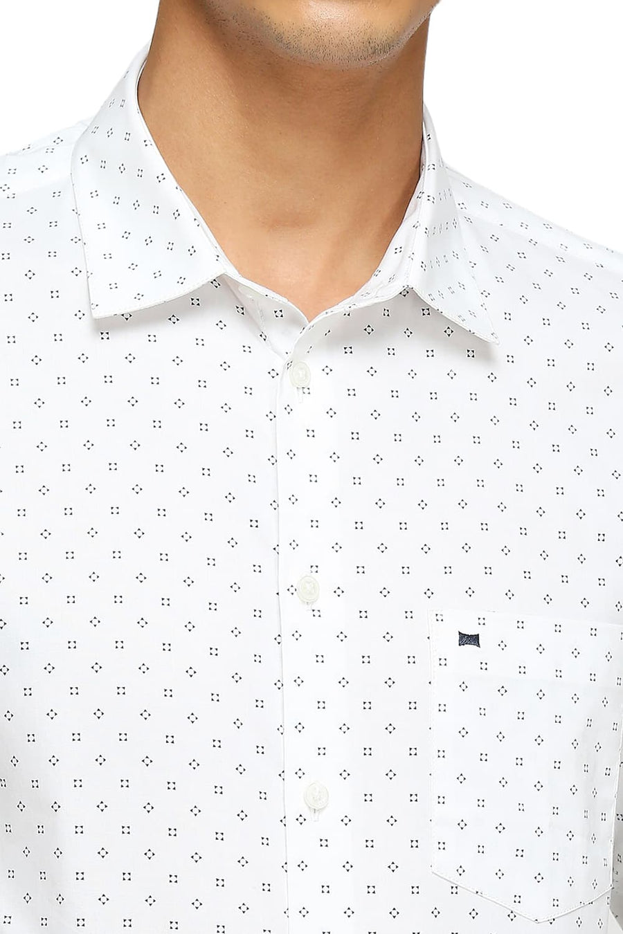 BASICS SLIM FIT BRIGHT WHITE COTTON OXFORD SHIRTS