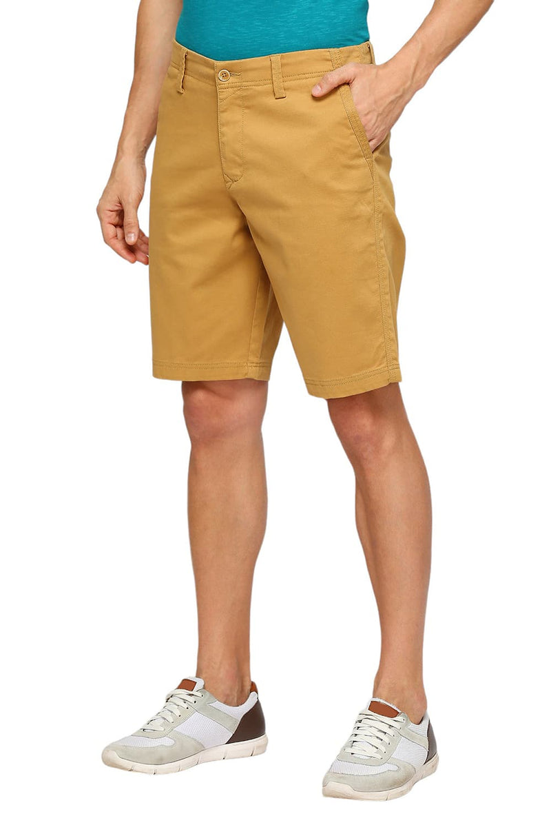 BASICS COMFORT FIT COTTON STRETCH DOBBY WOVEN SHORTS