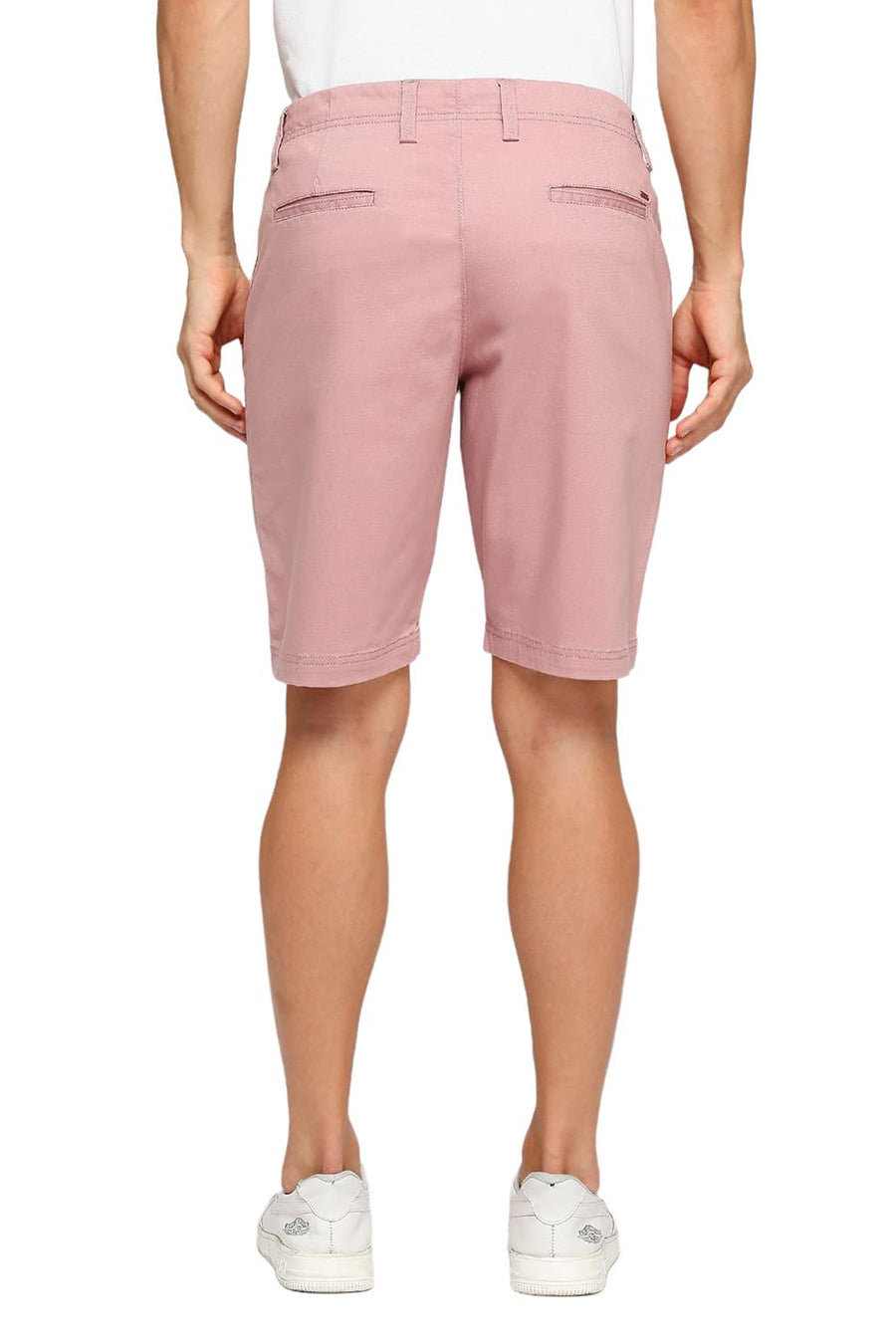 BASICS COMFORT FIT BURL WOOD COTTON STRETCH DOBBY WOVEN SHORTS