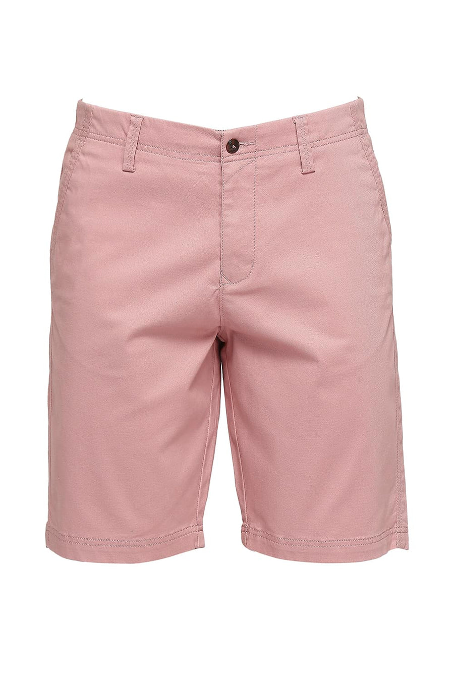 BASICS COMFORT FIT BURL WOOD COTTON STRETCH DOBBY WOVEN SHORTS
