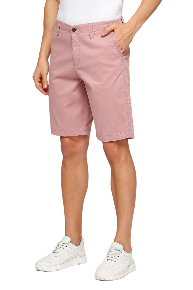 BASICS COMFORT FIT COTTON STRETCH DOBBY WOVEN SHORTS