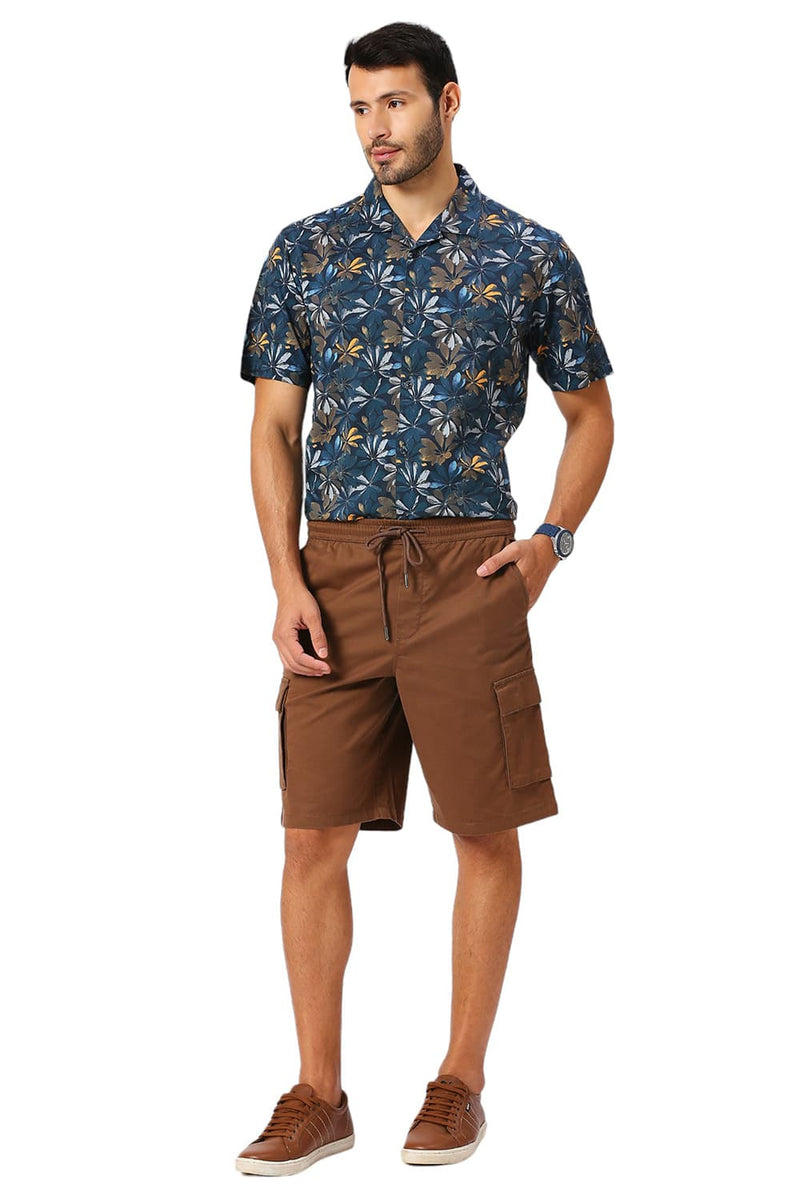 COMFORT FIT COTTON STRETCH PEACH TWILL SHORTS