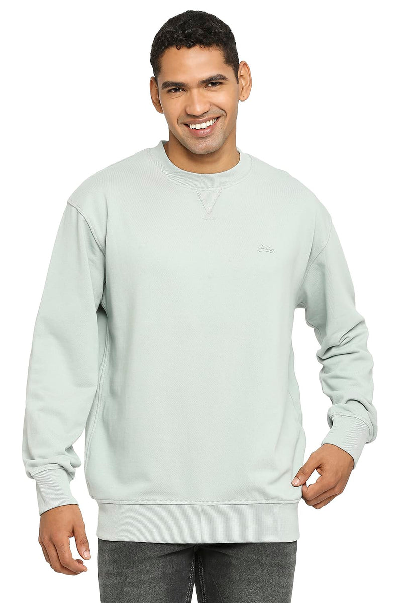 COMFORT FIT COTTON NON BRUSHED FLEECE PULLOVER SWEATSHIRT