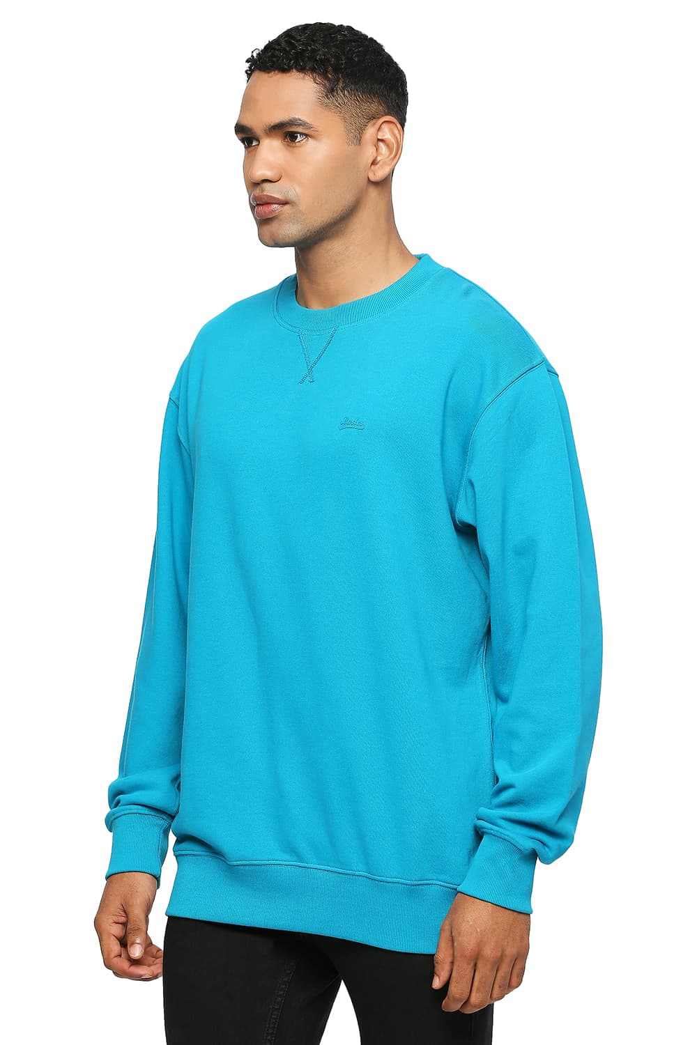 COMFORT FIT COTTON NON BRUSHED FLEECE PULLOVER SWEATSHIRT