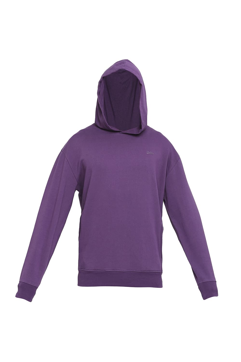 COMFORT FIT COTTON NON BRUSHED FLEECE HOOD PULLOVER SWEATSHIRT