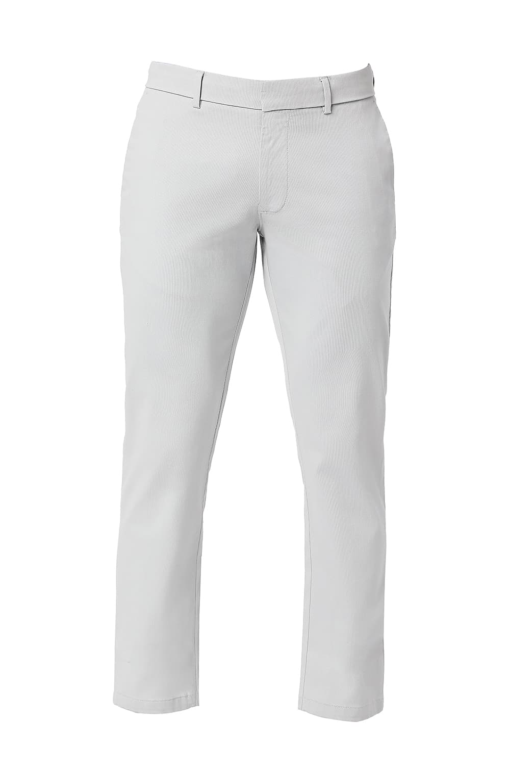 BASICS TAPERED FIT COTTON STRETCH DOBBY TROUSERS