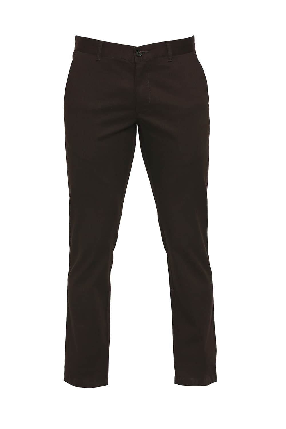 BASICS TAPERED FIT COTTON STRETCH DOBBY TROUSERS