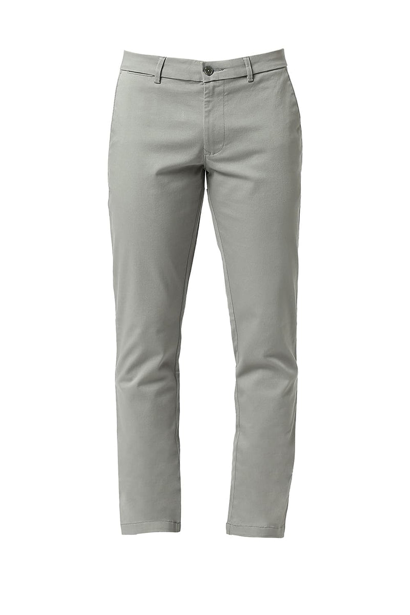 TAPERED FIT COTTON STRETCH DOBBY TROUSERS