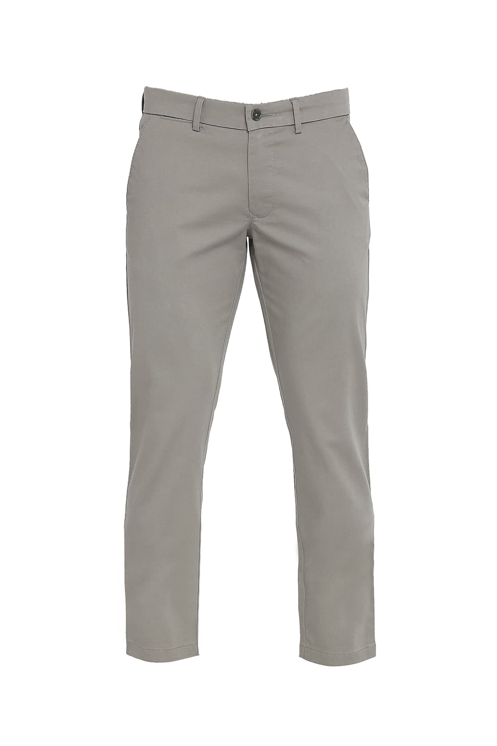 BASICS TAPERED FIT COTTON STRETCH DOBBY TROUSERS