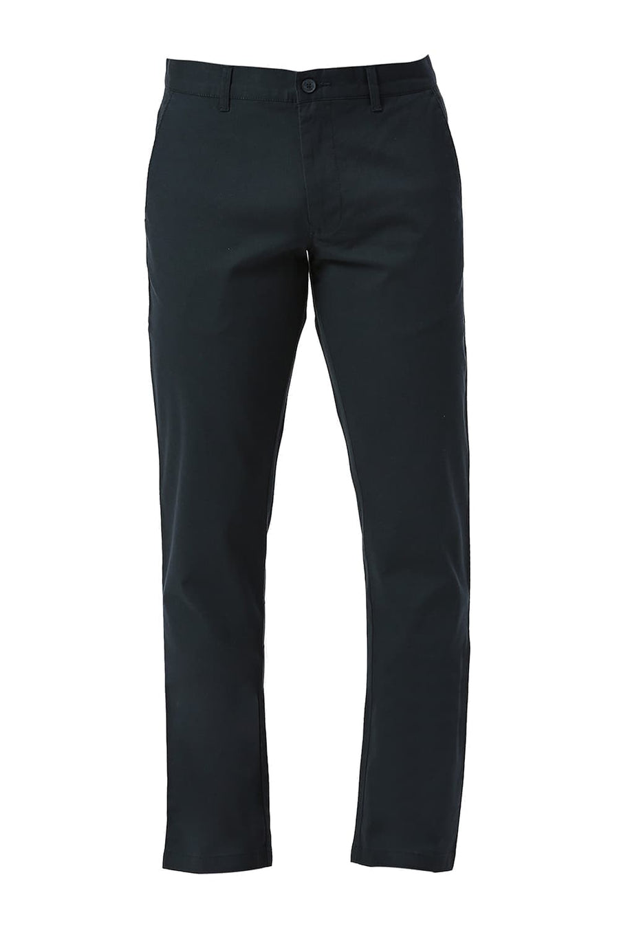BASICS TAPERED FIT PONDEROSA TEAL COTTON STRETCH DOBBY TROUSERS