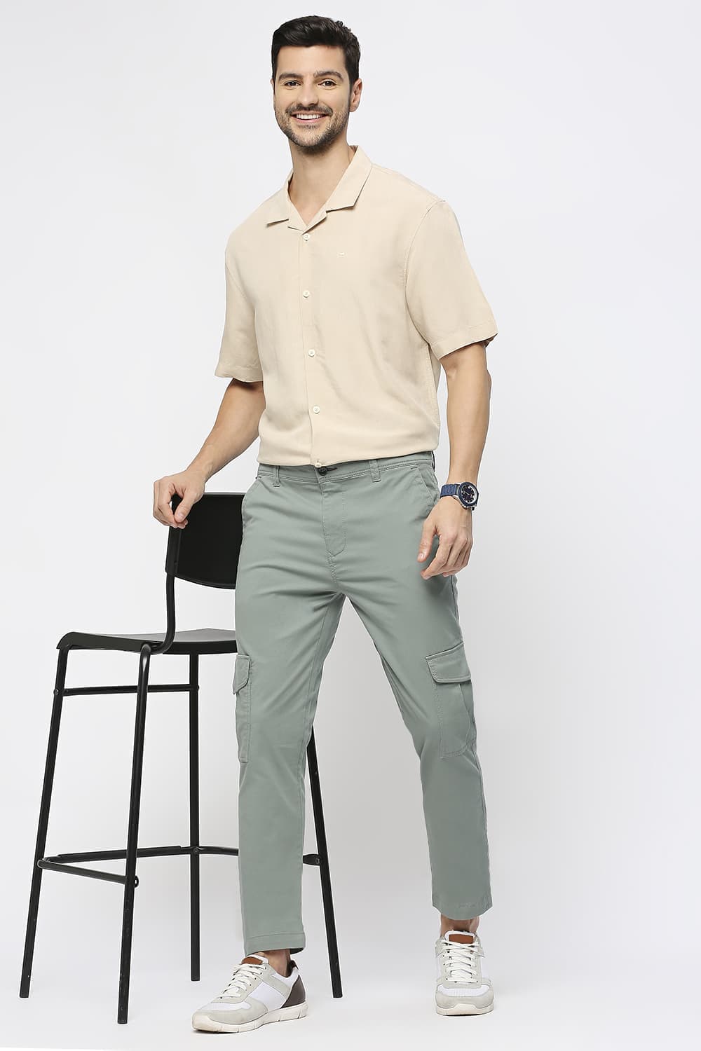 Drift Fit Cotton Stretch Dobby Trousers